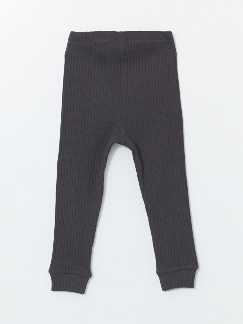 LCW baby Antrasit Bisiklet Yaka Erkek Bebek Pijama Takımı