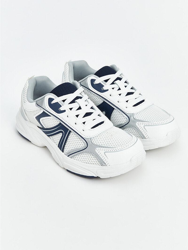 kiki！レスケ LESQUE WHITE/NAVY 7.0 LCW STEPS Lace-up Women's Sneakers - S5AQ40Z8-CS0 | LC Waikiki