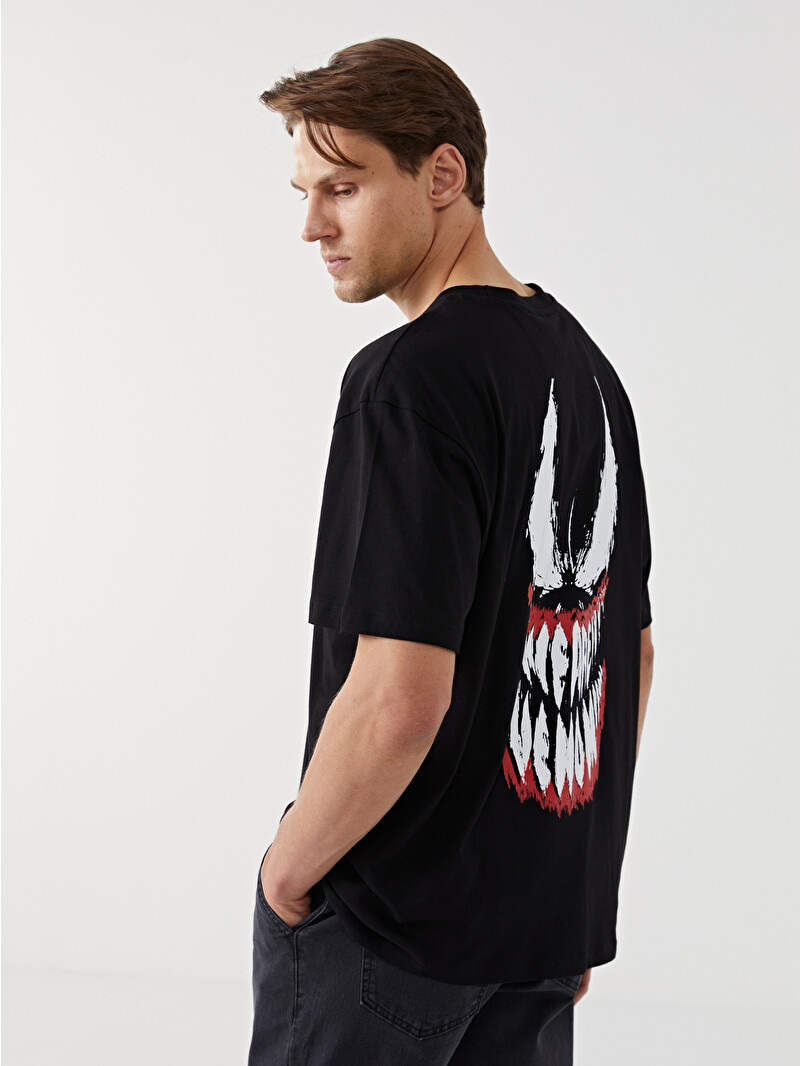 XSIDE Crew Neck Short Sleeve Venom Printed Jersey Men's T-Shirt