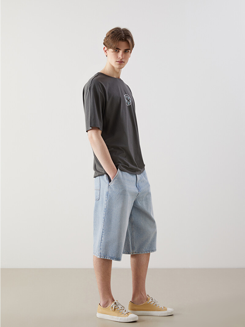LCW Jeans Relaxed Fit Men's Jean Shorts - S5EC63Z8-311 - LC Waikiki