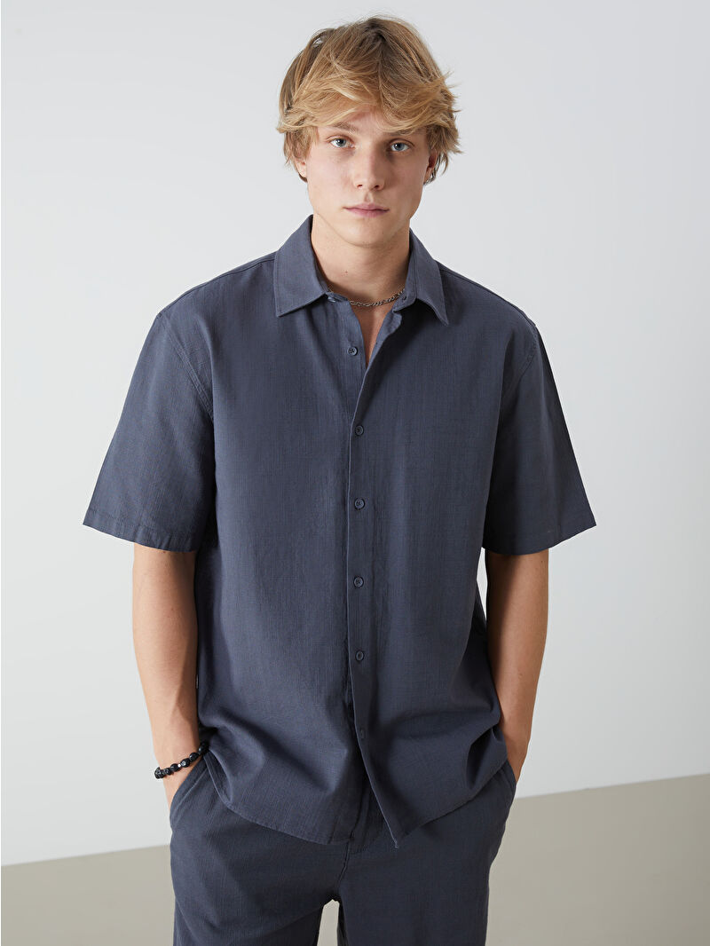 ショートリブレーションシャツ [Black] Noen ショートリブレーヨンシャツ[Black] – Noen