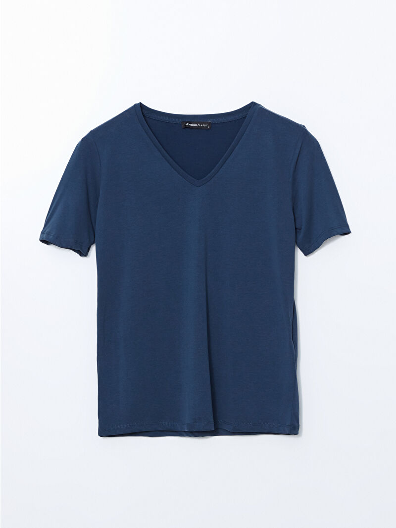 LCWAIKIKI Classic V Neck Women's T-Shirt -S5EM81Z8-R40 - LC