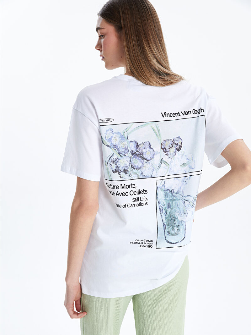 FKJ VINCENT ホワイト Tシャツ M 鏡面デザイン l_20251-s5fa55z8-q6k-83-60-86-
