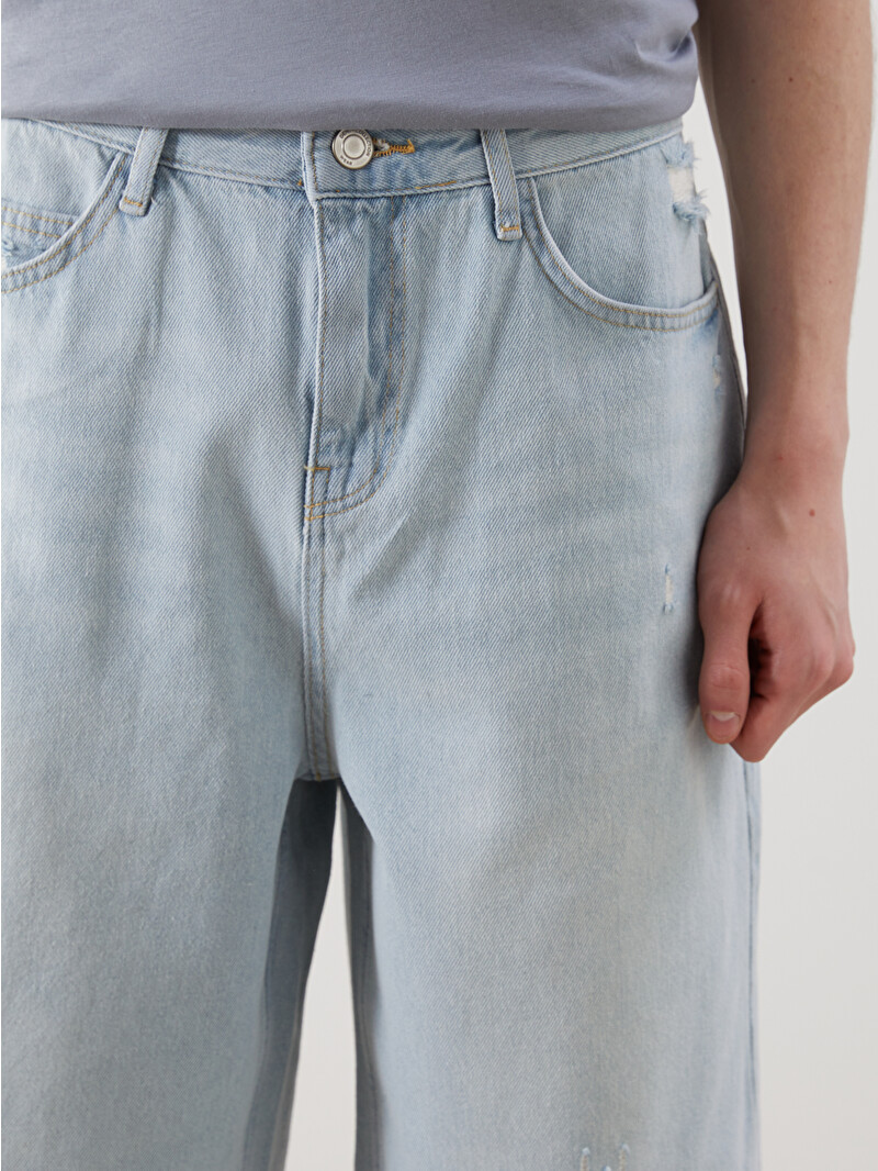 スパン XSIDE Rahat Kalıp Erkek Jean Şortolon - S5FA73Z8-311 | LCW