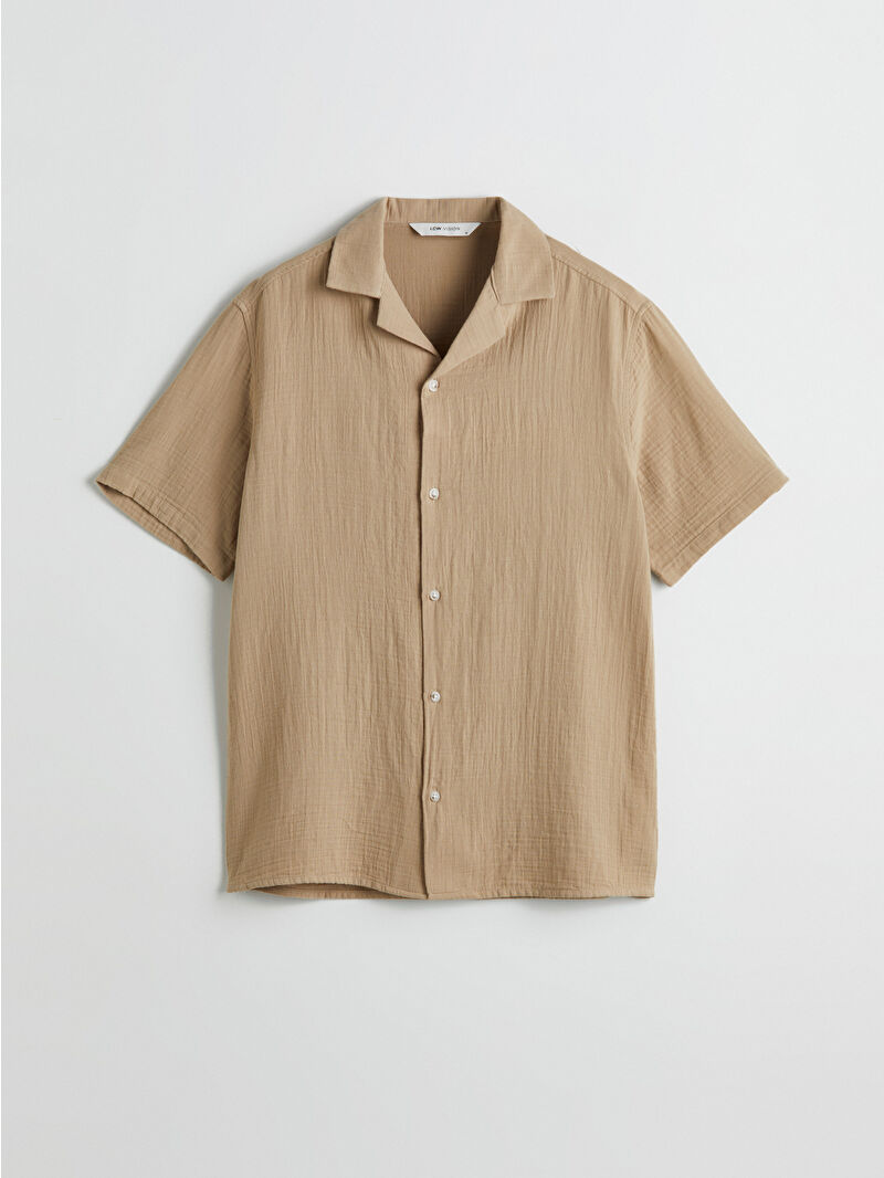 LCW Vision Standard Fit Short Sleeve Men's Shirt -S5FB74Z8-MSD