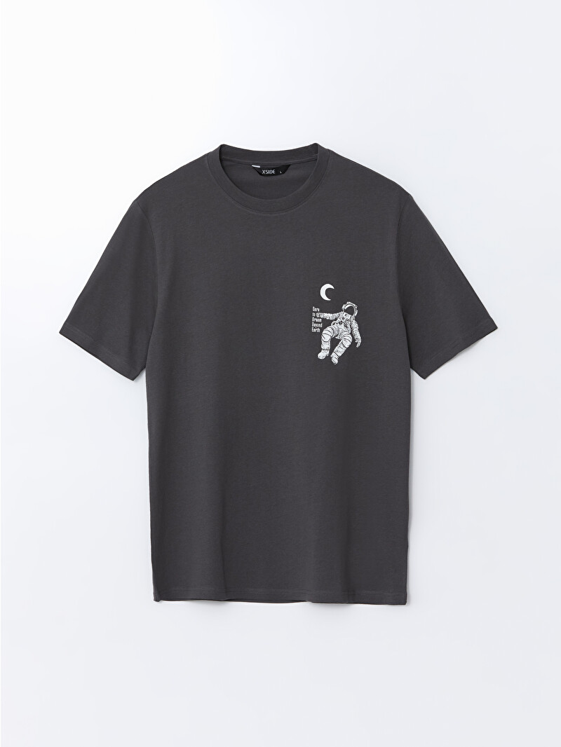 XSIDE Crew Neck Printed Jersey Men's T-Shirt - S5FL35Z8-VZ8 | LC