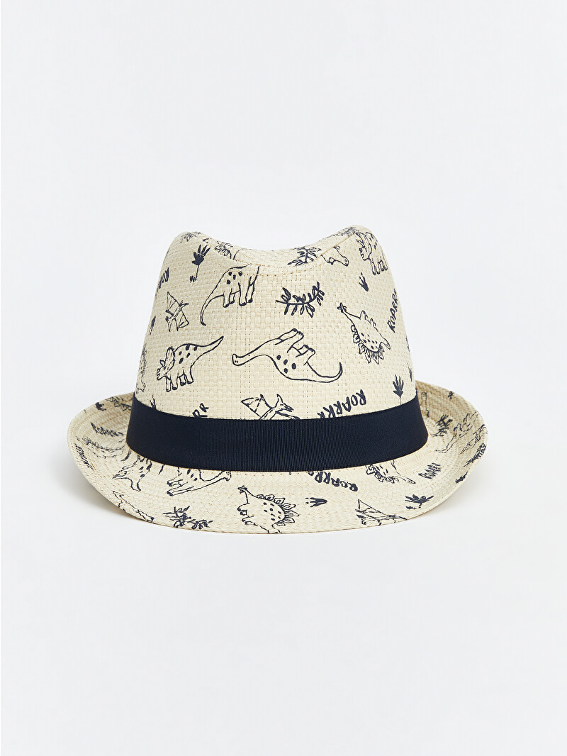 LCW ACCESSORIES Dinosaur Printed Boys' Fedora Hat - S5FV13Z4-PRR