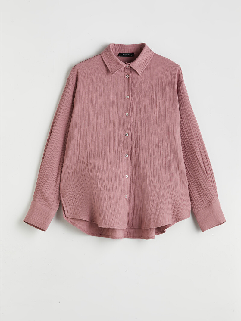 LCW Vision Textured Women's Shirt - S5G192Z8-YZD - LC Waikiki