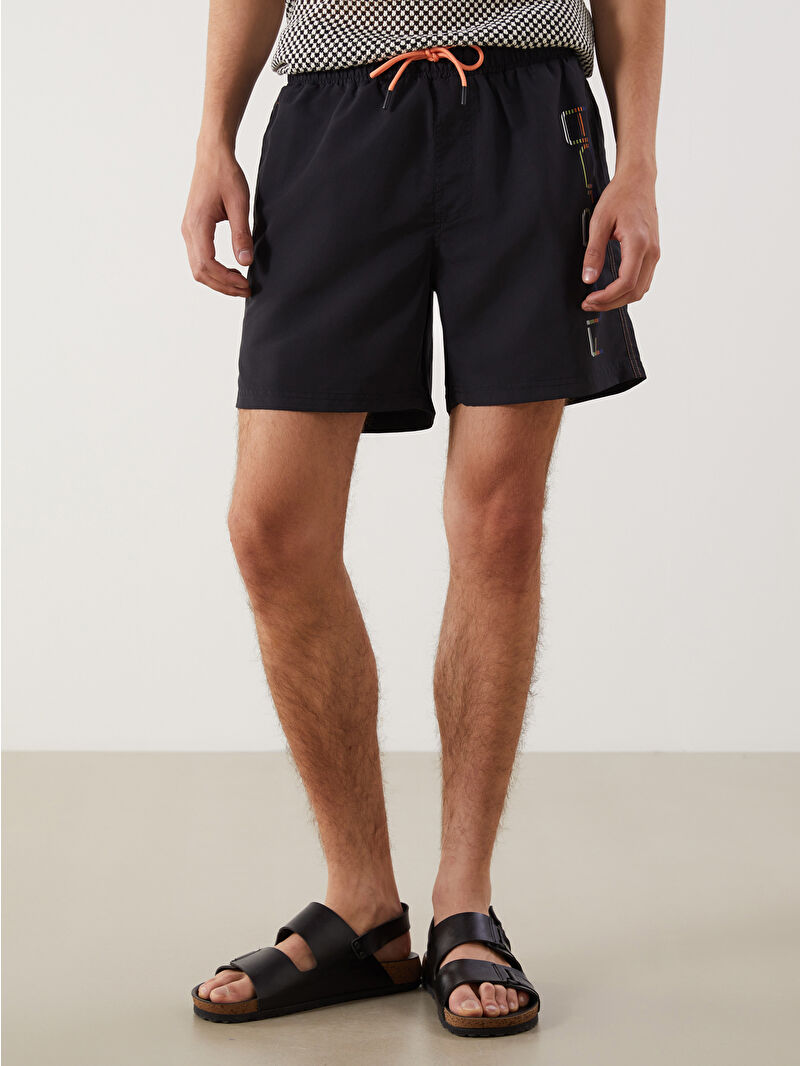 LCW SWIMWEAR Short Printed Men's Swimming Shorts -S5H351Z8