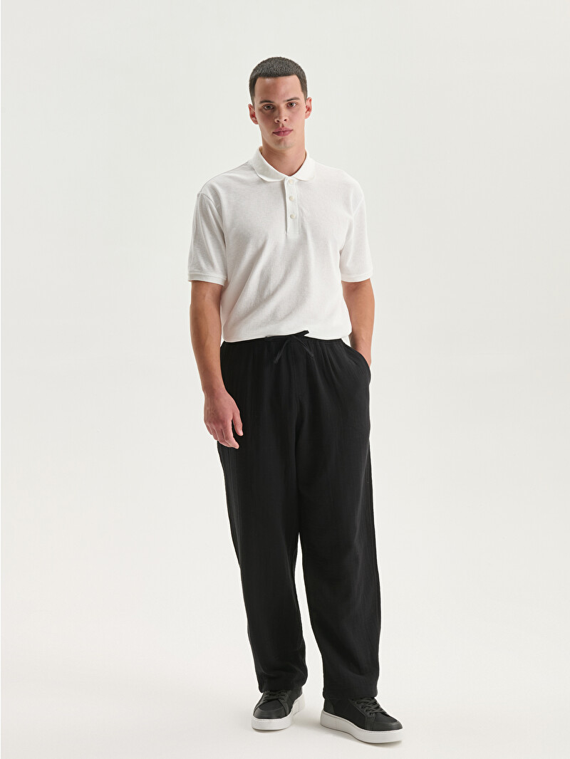 XSIDE Relaxed Fit Men's Trousers - S5HF80Z8-RQL - LC Waikiki
