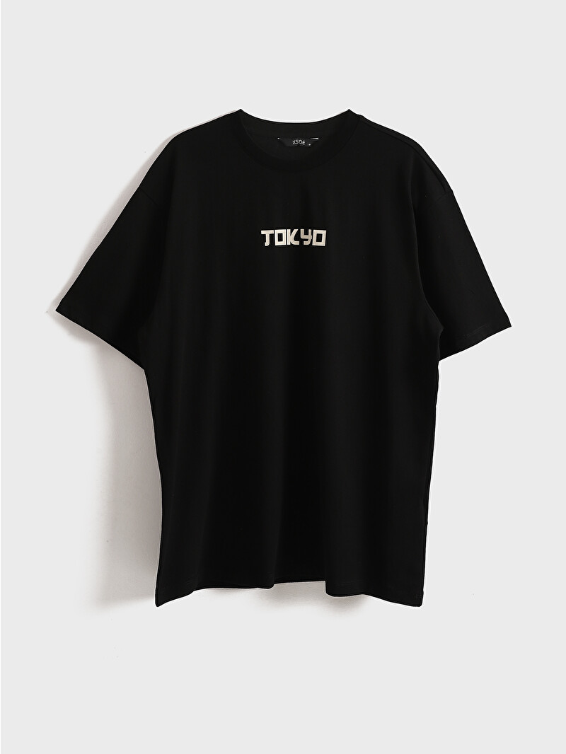 XSIDE Crew Neck Tokyo Printed Men's T-Shirt - S5HK01Z8-CVL - LC