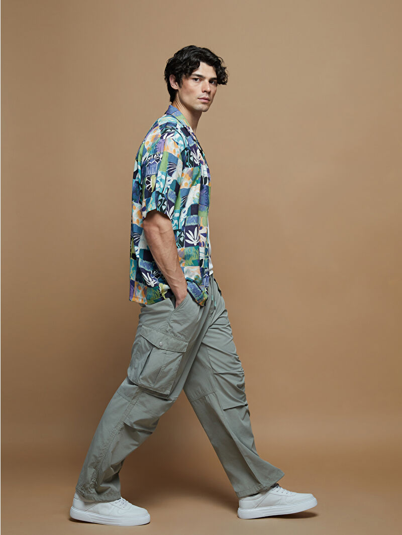 XSIDE Loose Fit Poplin Men's Cargo Trousers - S5IP60Z8-SD0 - LC