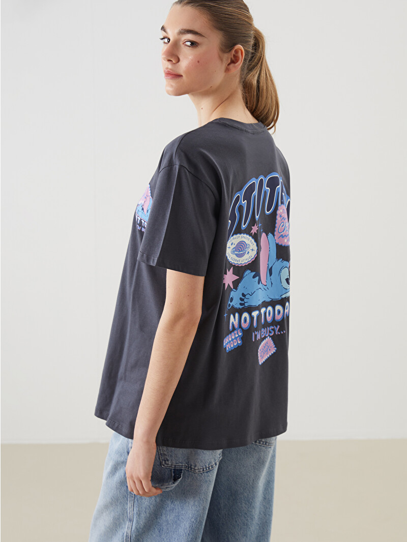 XSIDE Crew Neck Lilo & Stitch Printed Women's T-Shirt - S5JH73Z8