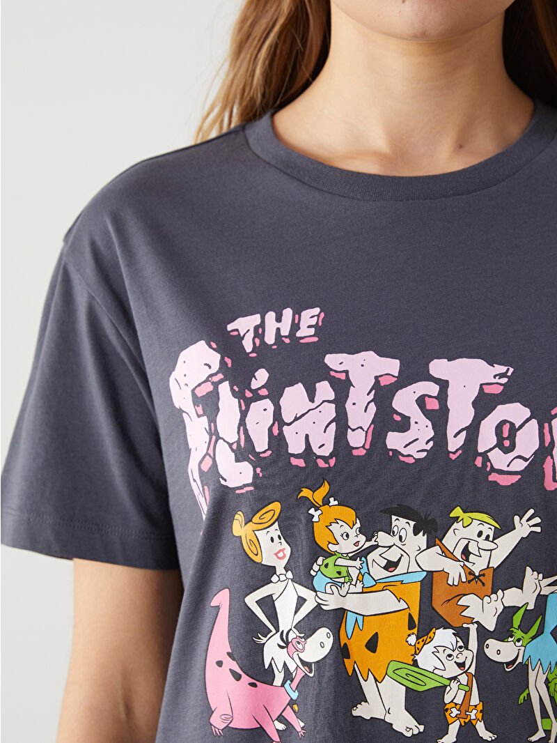 XSIDE Crew Neck The Flintstones Printed Women's T-Shirt