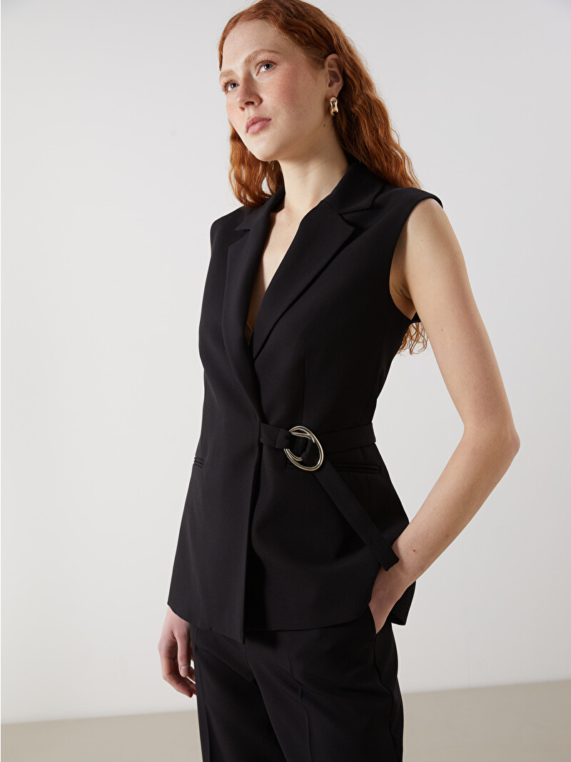 LCW Vision Double Breasted Women's Classic Vest - S5JY56Z8-CVL