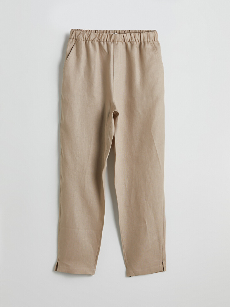 LCW Vision Pantaloni Basic 100% In pentru Femei cu Talie Elastică
