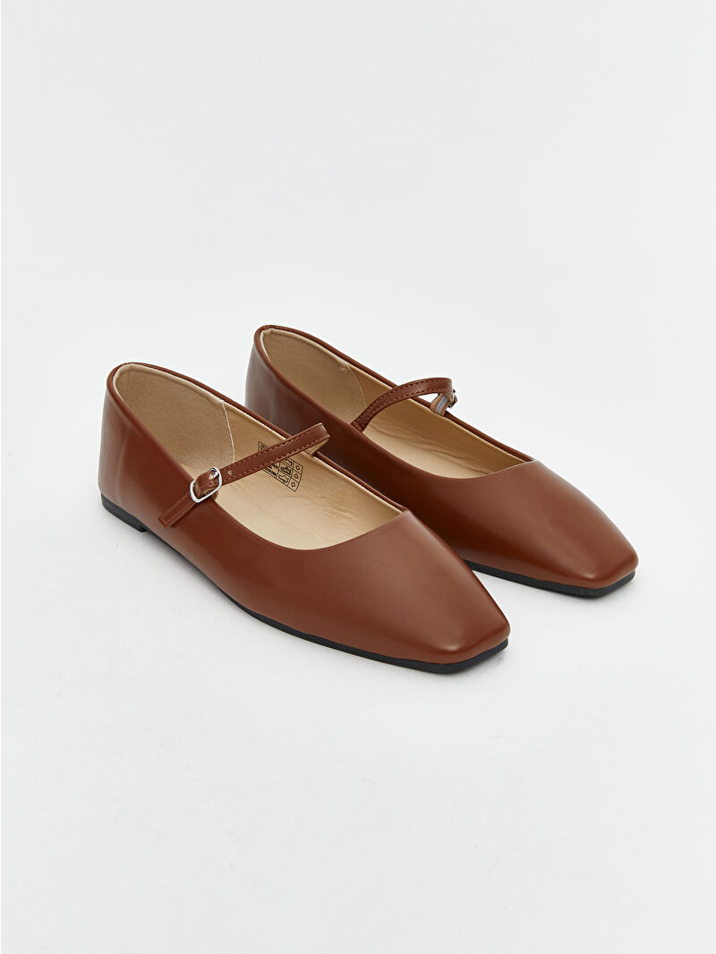 LCW STEPS Faux Leather Women's Ballet Flats - S5LK76Z8-JAV - LC