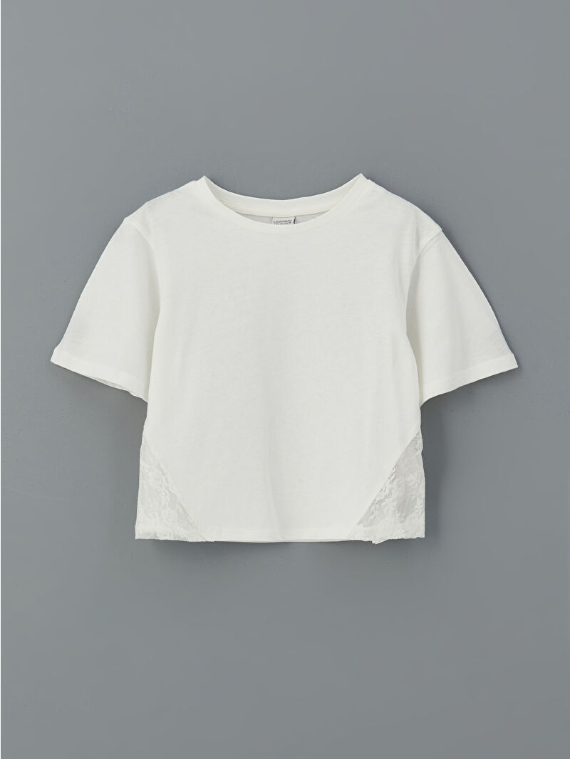 売れ筋商品|||ルビーロード カットソー トップス レディース Petite Embroidered Sleeve Solid T-Shirt White 25gsum_g5484_wht_b738baa5-6cb1