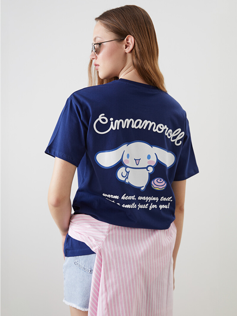 XSIDE Crew Neck Cinnamoroll Printed Women's T-Shirt - S5OK99Z8-HPN