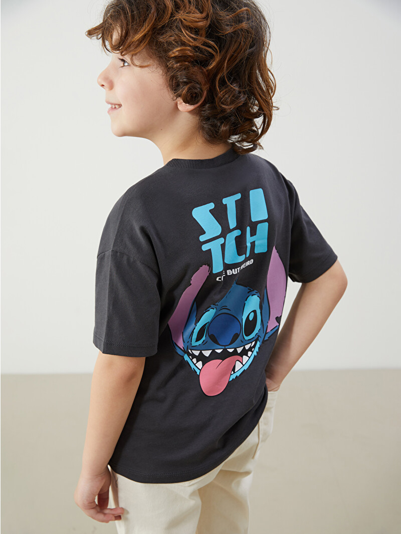 LCW Kids Lilo & Stitch Printed Boys' T-Shirt - S5P152Z1-HGL | LC