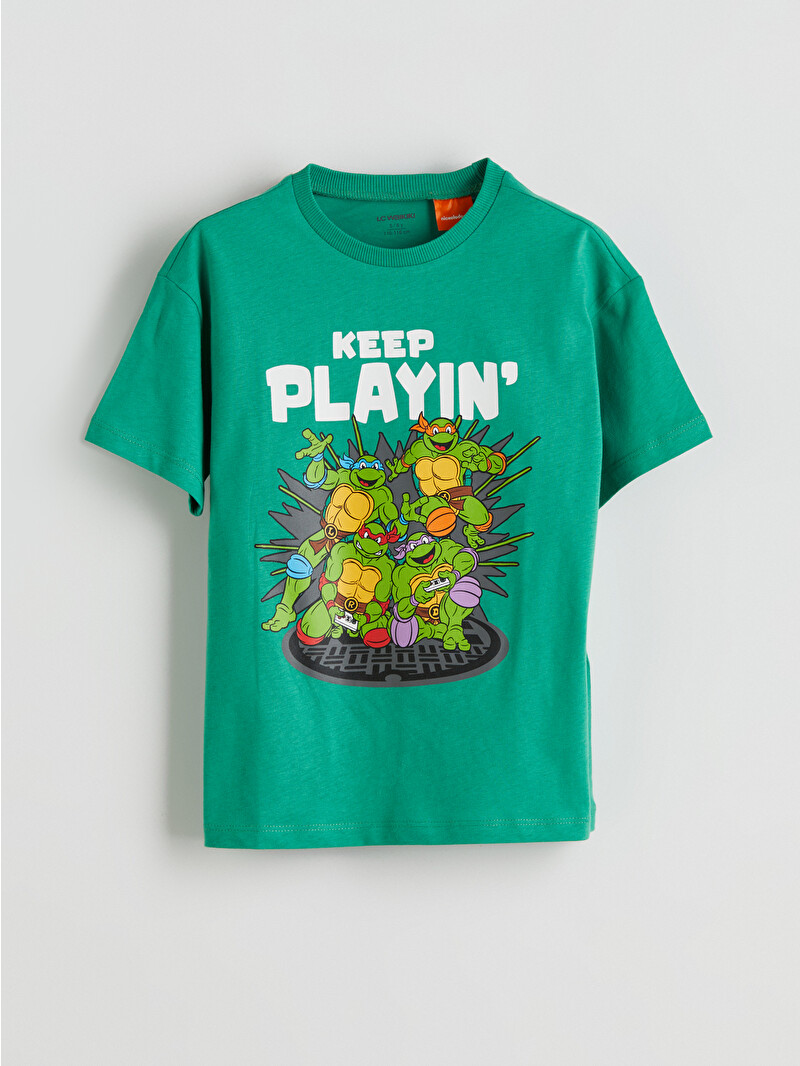 LCW Kids Ninja Kaplumbağalar Baskılı Erkek Çocuk Tişört - S5PE97Z1