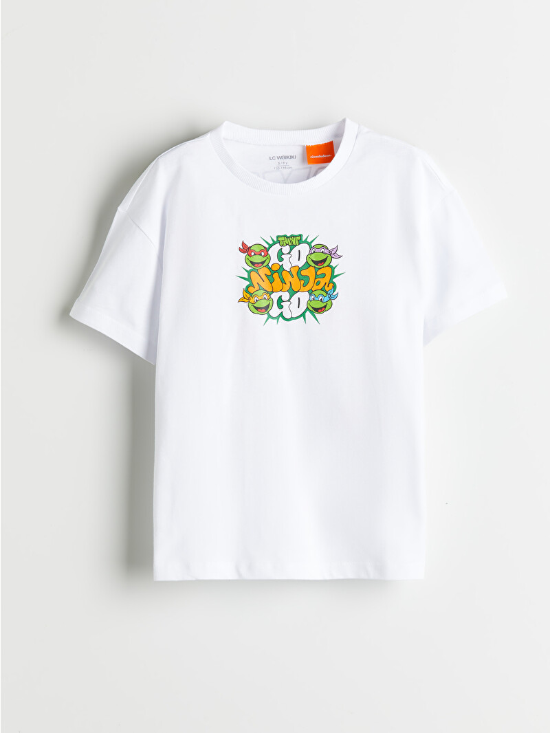 LCW Kids Crew Neck Ninja Turtles Printed Short Sleeve Boys' T