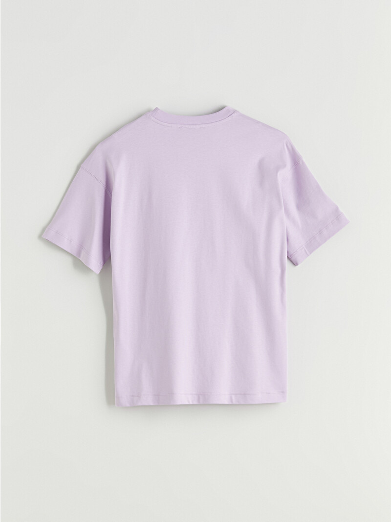 LCW Vision Tricou Supradimensionat pentru Femei cu Guler Rotund și