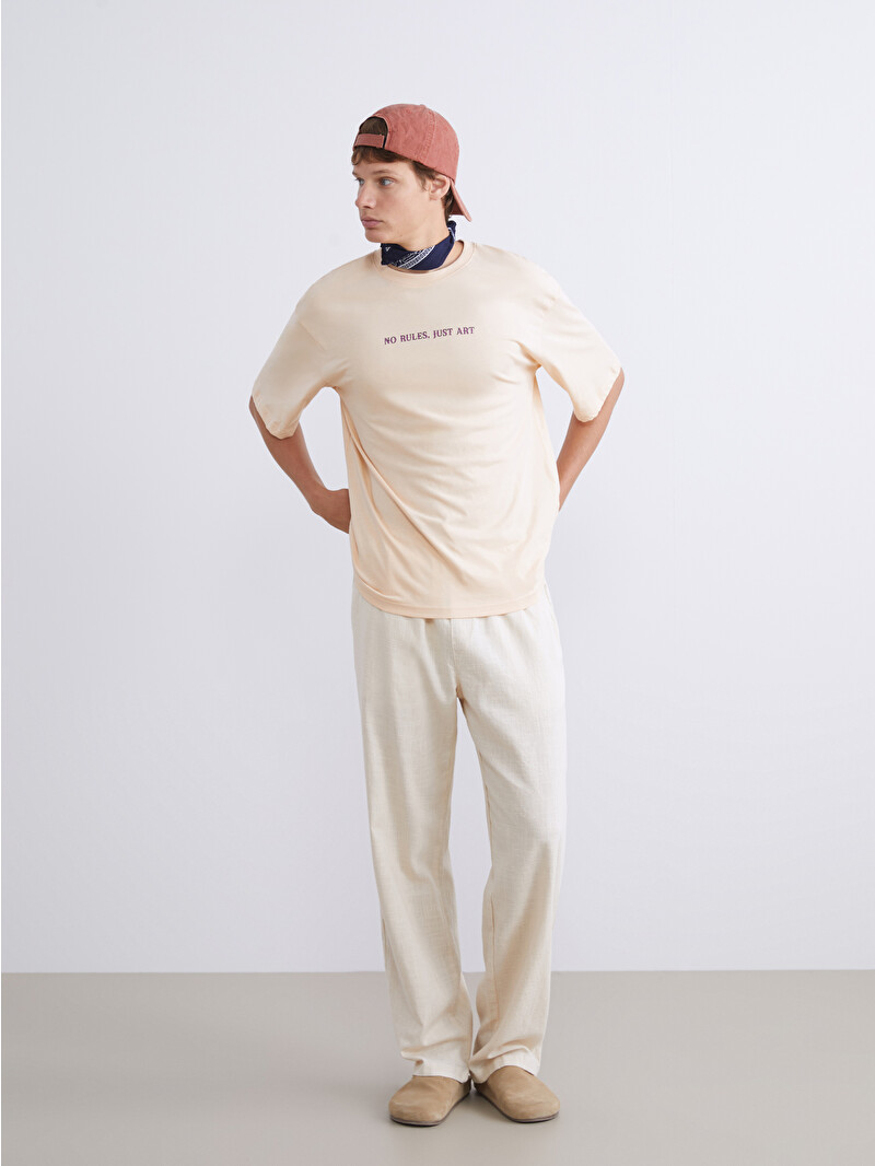 XSIDE Crew Neck Printed Jersey Men's T-Shirt - S5SA59Z8-ZA4 - LC