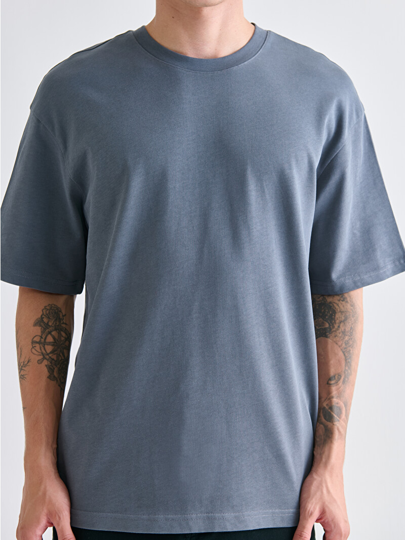XSIDE Crew Neck Jersey Men's T-Shirt - W50162Z8-VXQ - LC Waikiki