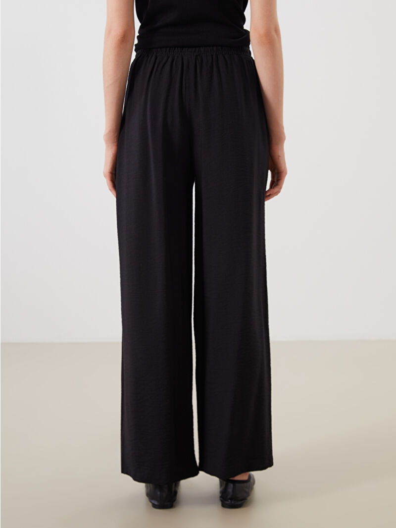 LCW Modest Elastic Waist Wide Leg Women's Trousers - W50302Z8-CVL
