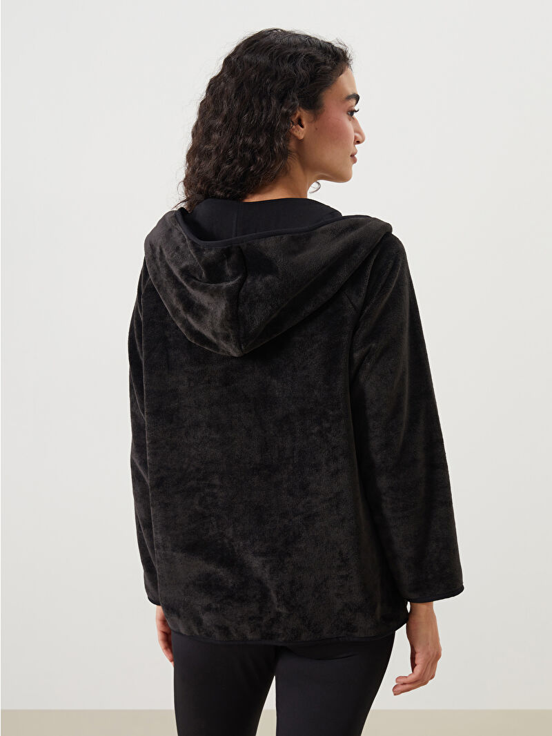 LCW DREAM Kapüşonlu Pelüş Kadın Pijama Üstü - W50755Z8-CVL | LCW