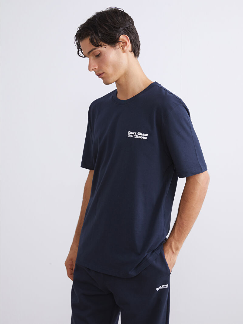 Men’s SideTuck Shirt XSIDE Crew Neck Printed Jersey Men's T-Shirt - W52453Z8-YRV - LC