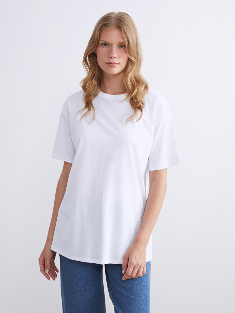 XSIDE Crew Neck Women's T-Shirt - W55006Z8-Q6K - LC Waikiki