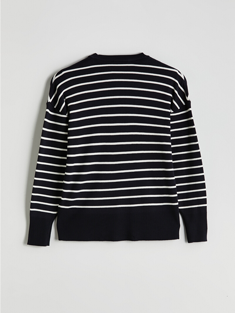 LCW Vision Crew Neck Striped Women's Knitwear Sweater - W56069Z8