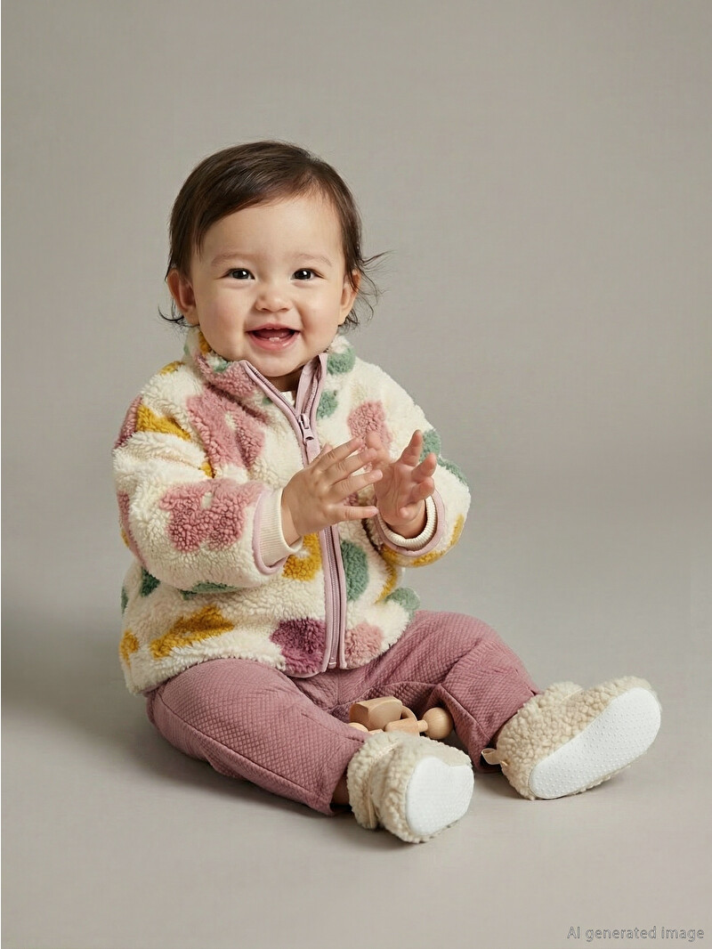 Baby！ Jucărie senzorială cu oglindă, Tummy Time Bicycles - Adinish.com