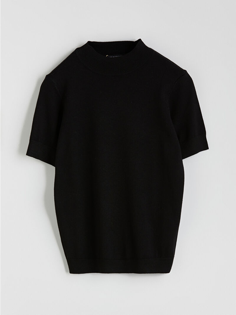 LCW Modest Funnel Neck Women's Knit Sweater -W58153Z8-CVL - LC Waikiki