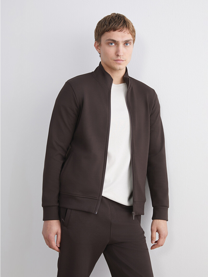 SOUTHBLUE Funnel Neck Men's Zip-Up Sweatshirt - W58465Z8-HCJ - LC