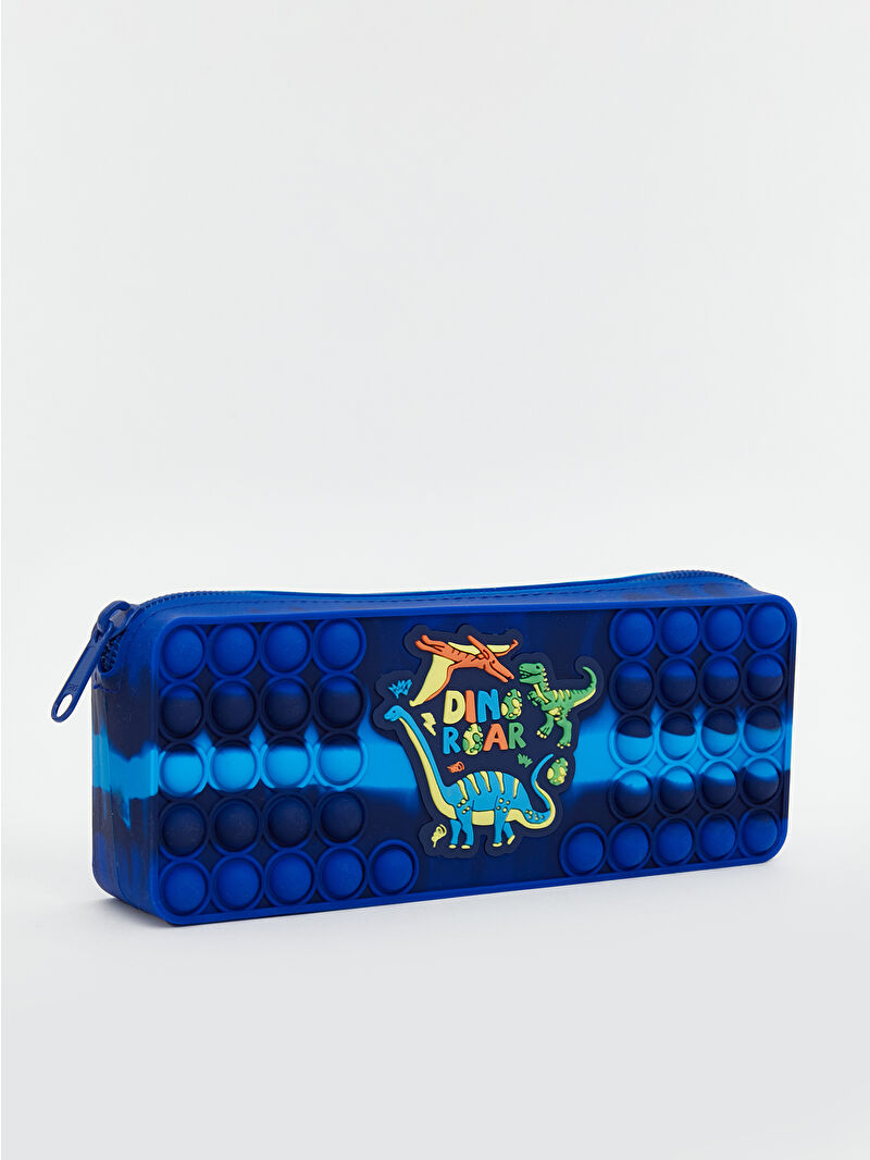 LCW ACCESSORIES Dinozor Baskılı Erkek Çocuk Pop It Kalem Kutusu