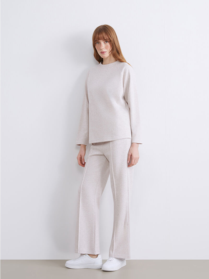 LCW Comfort Elasticated Waist Wide Leg Women's Sweatpants