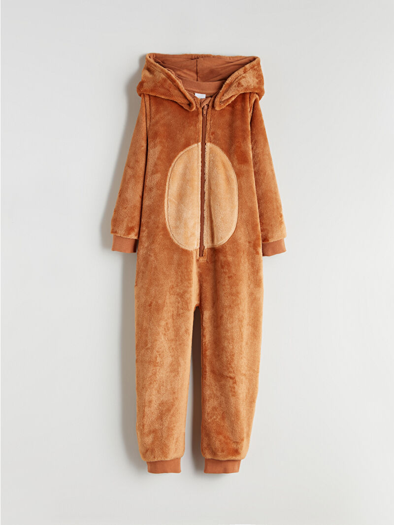 luckyboy LCW Kids Plush Eared Boys' Jumpsuit - W5AE06Z1-GBL - LC Waikiki