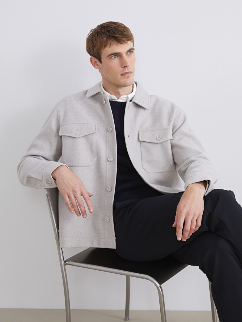 SOUTHBLUE Regular Fit Long Sleeve Cachet Men's Shirt Jacket