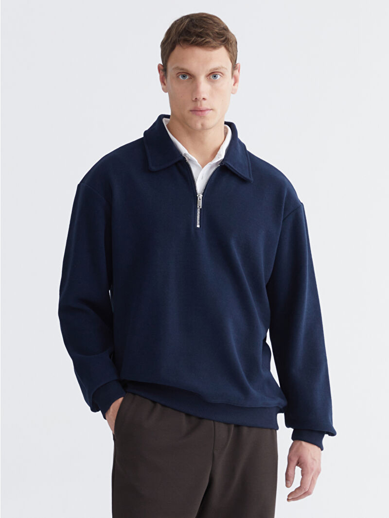 LCW Vision Polo Neck Men's Sweatshirt - W5FO13Z8-RFH - LC Waikiki