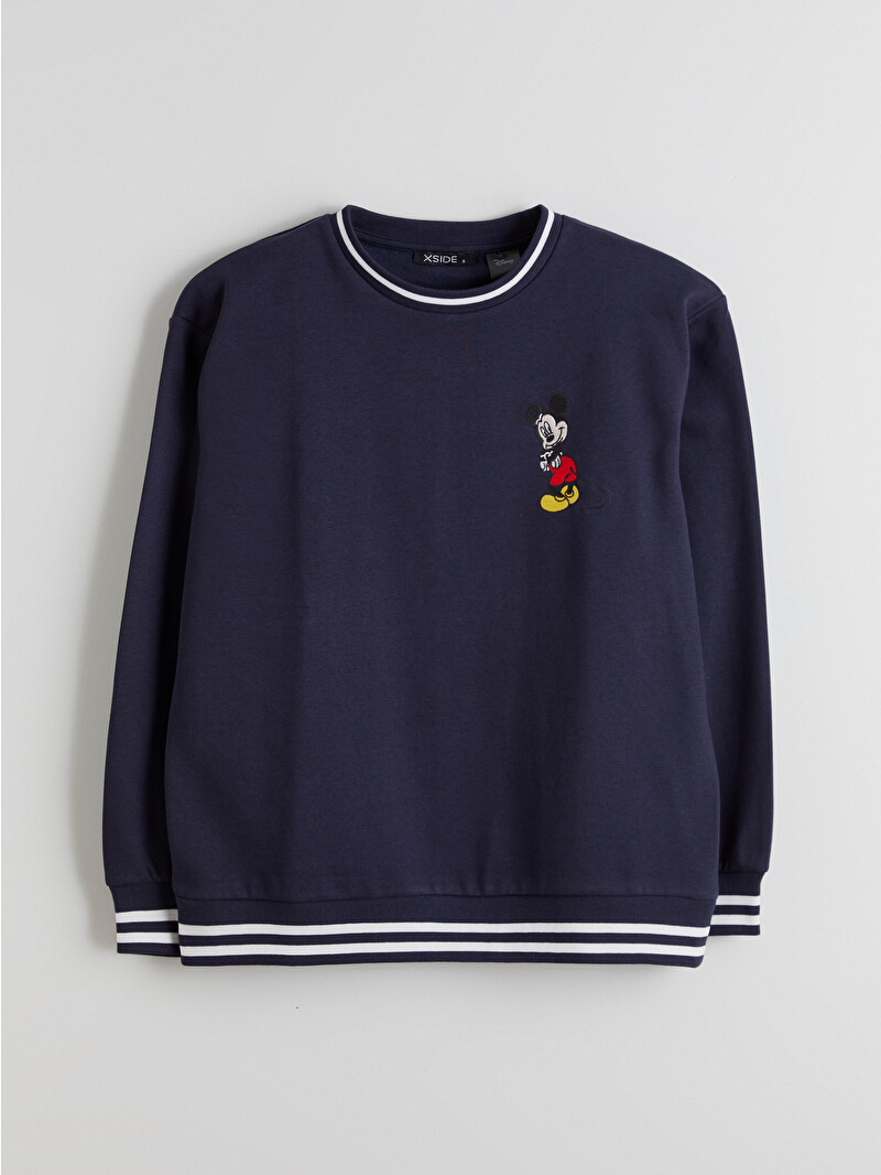 XSIDE Mickey Mouse Embroidered Women's Thick Sweatshirt - W5GT76Z8