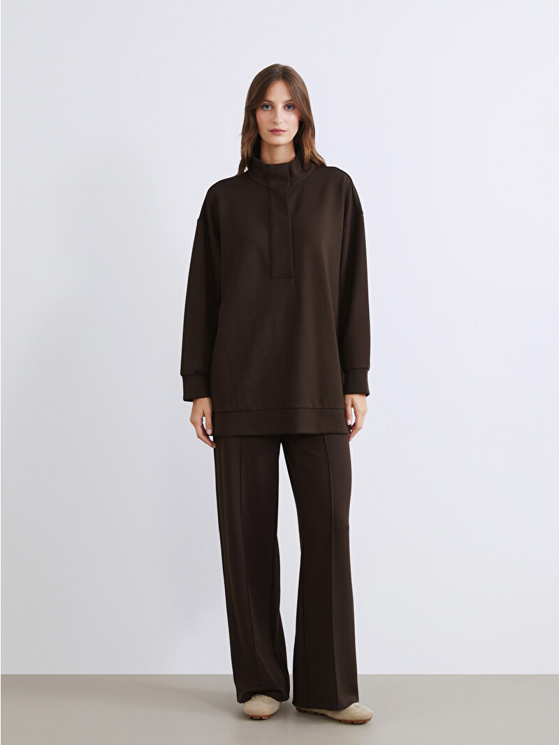 LCW Modest Stitched Front Women's Sweatpants - W5HJ83Z8-HDB - LC