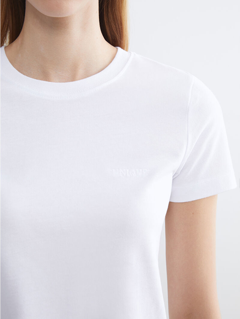 ▼order⑥ LCW Kids Beyaz Bisiklet Yaka Dinozor Baskılı Erkek Çocuk Tişörtü