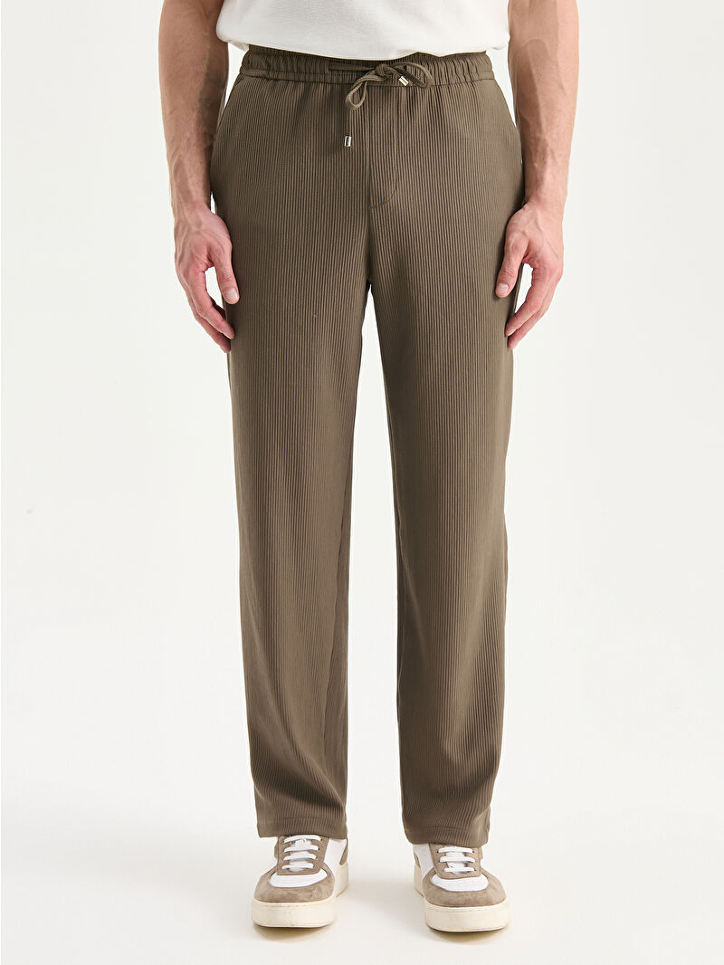 LCW Vision Haki Standart Kalıp Erkek Dokulu Pantolon - W5IH81Z8