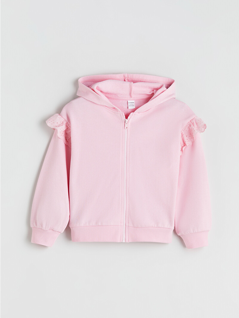 LCW Kids Hooded Girls' Zippered Sweatshirt - W5J600Z1-FZP - LC Waikiki