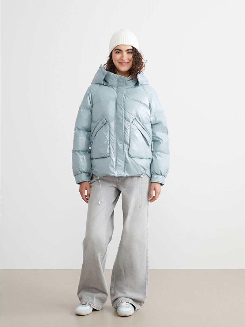 LCW ECO Kapüşonlu Kadın Şişme Mont - W5JC60Z8-FGT | LCW