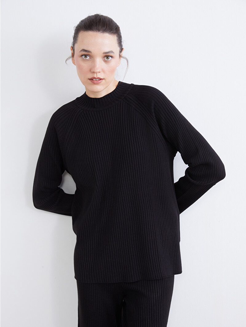 LCW Comfort Crew Neck Oversize Women's Knitwear Sweater - W5K766Z8