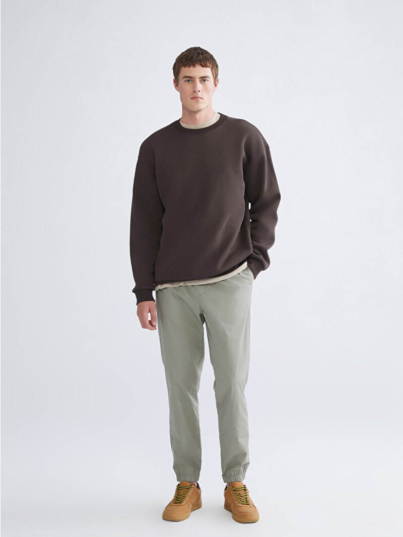 XSIDE Haki Standart Kalıp Erkek Jogger Pantolon - W5KN68Z8-Z3Q | LCW